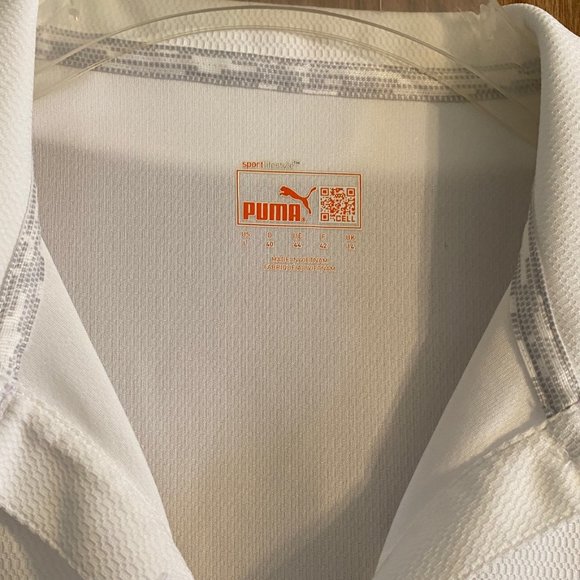 PUMA Women's White Dry Cell Golf Polo - Size: Large - Picture 2 of 6